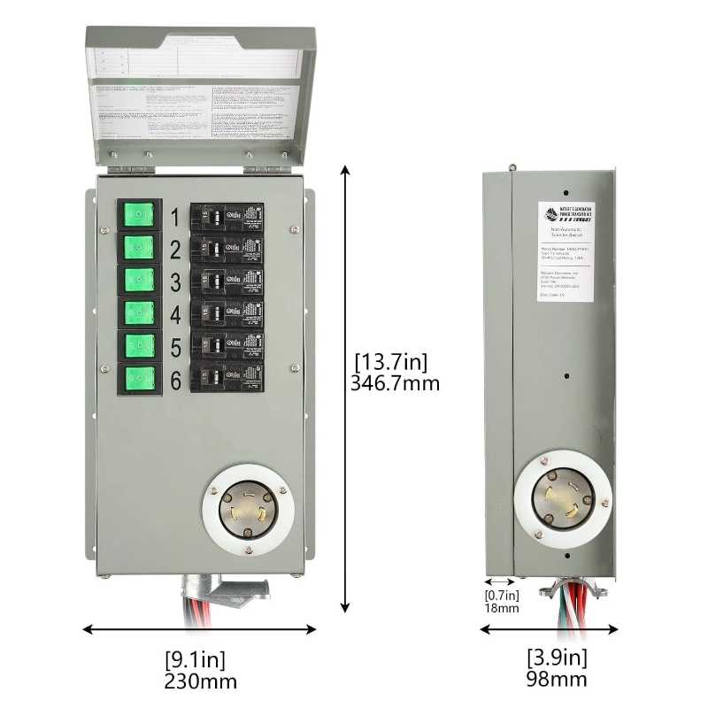Natures Generator Elite Gold PE System Transfer Switch