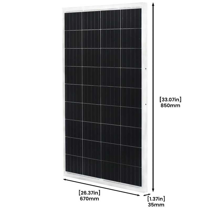 Natures Generator Elite Platinum WE System Solar Panel Dimensions