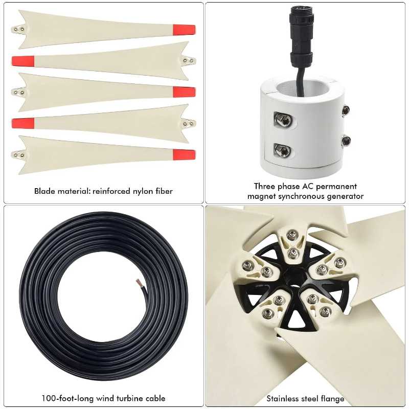 Natures Generator Elite Platinum WE System Wind Turbine Parts