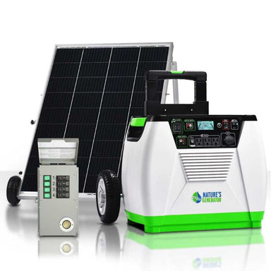Natures Generator Gold PE System Portable Solar Generator Front