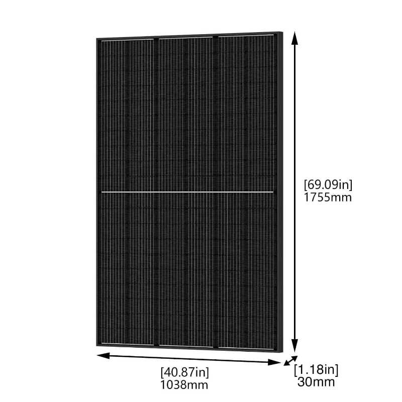 Natures Generator Powerhouse Gold PE System Solar Panel Dimensions
