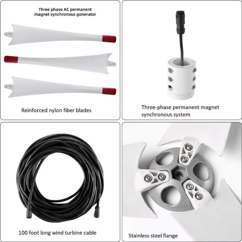 Natures Generator Powerhouse Gold WE System Wind Turbine Parts