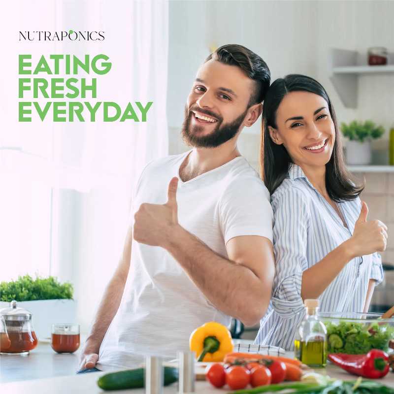 Nutraponics Pro Tower Indoor Outdoor Lifestyle Photo